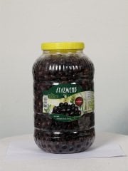 Ayvalık Natürel Siyah Yuvarlama Zeytin 5'lik Pet (Net 4000gr)