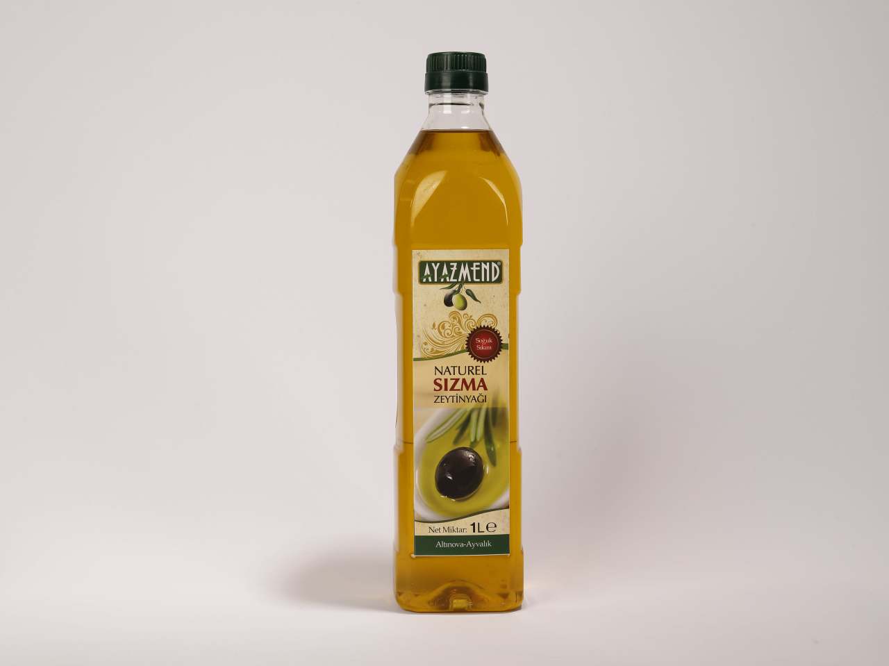 Fitre Edilmemiş Yeni Hasat Natürel Sızma Zeytinyağı 1 Litre (Pet Şişe)
