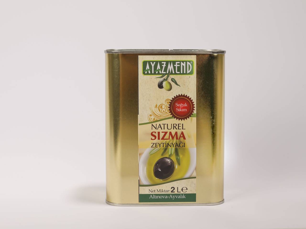 Natürel Sızma Zeytinyağı 2 Litre (Teneke)