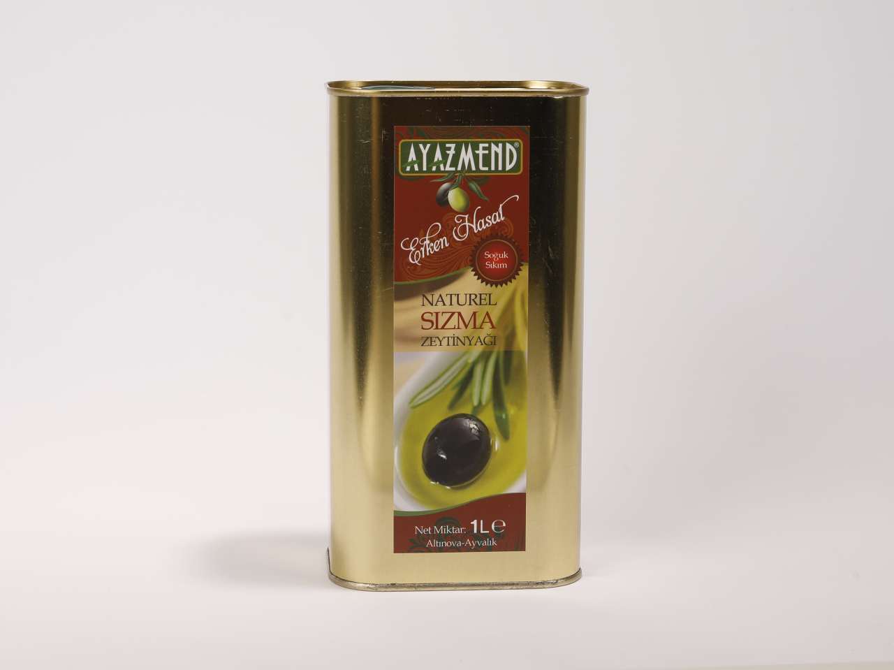 Natürel Sızma Zeytinyağı Erken Hasat Özel Üretim 1 Litre (Teneke)