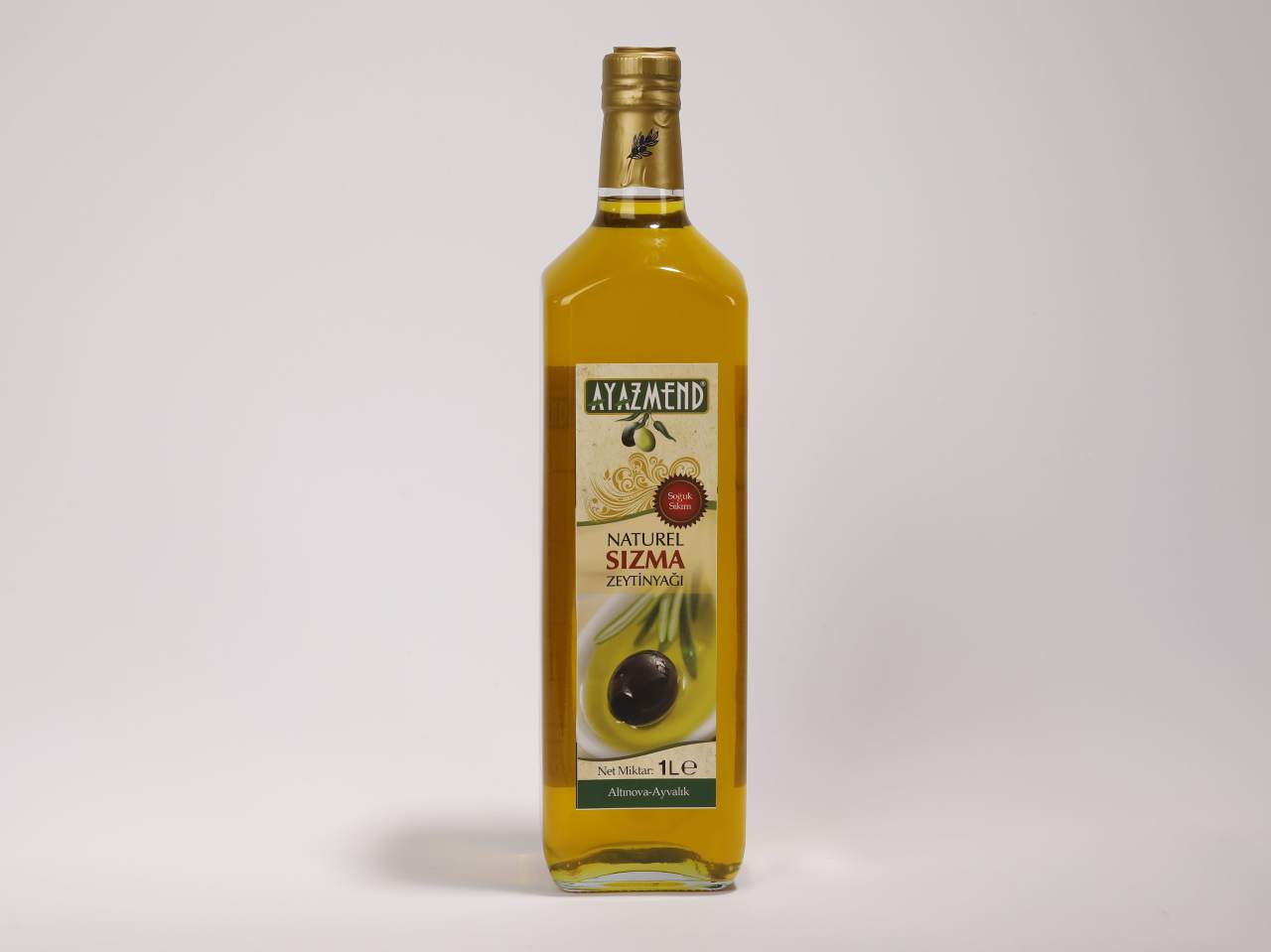 Natürel Sızma Zeytinyağı erken hasat 1 lt (Cam)