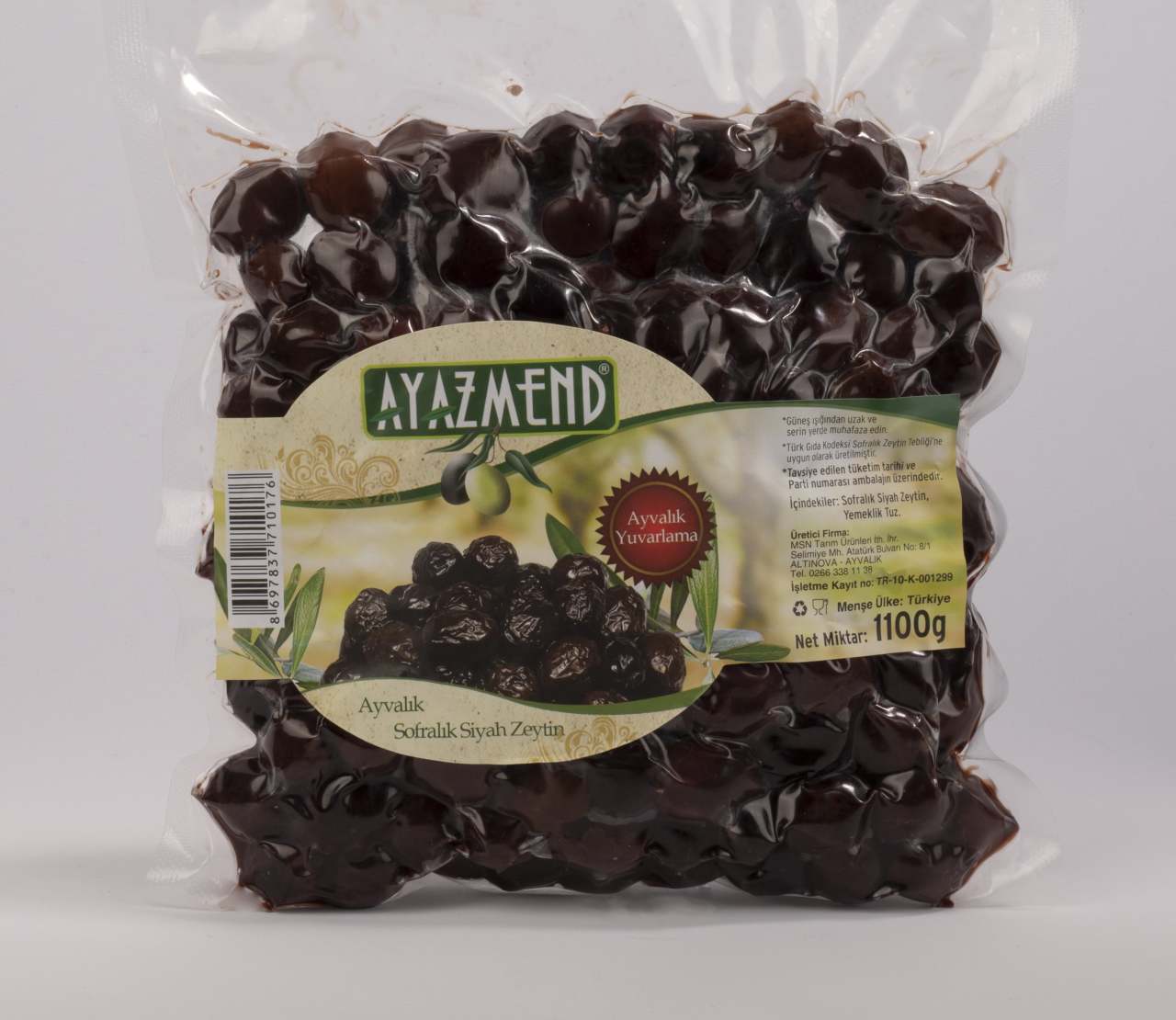 Gemlik Naturel Yuvarlama Zeytin Vakumlu 1000 GR